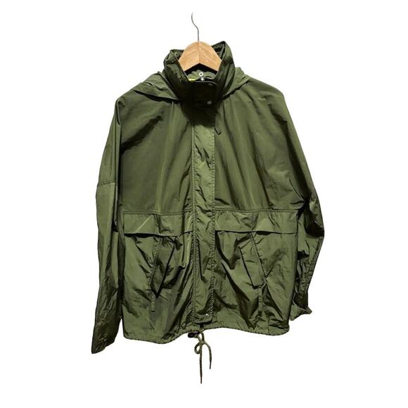 Bershka NA-KD green utility jacket women's hooded sz M NWOT - Picture 2 of 12
